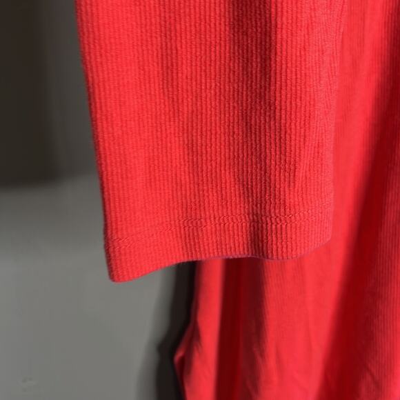 Soft Surroundings Dark Pink Ribbed Long Sleeve Top Size Medium - Picture 4 of 9